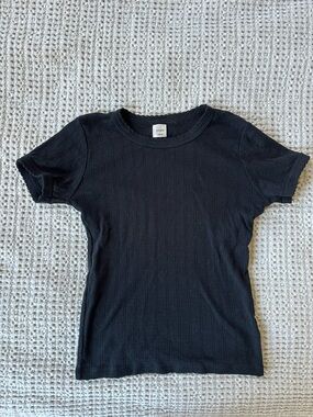 Leset Pointelle Slim Fit Tee